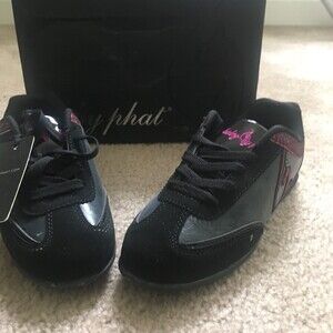 Baby Phat Girls Black Pink Casual Sneakers Shoes Choose Your Size